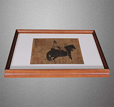 肃北书画装裱配框服务案例